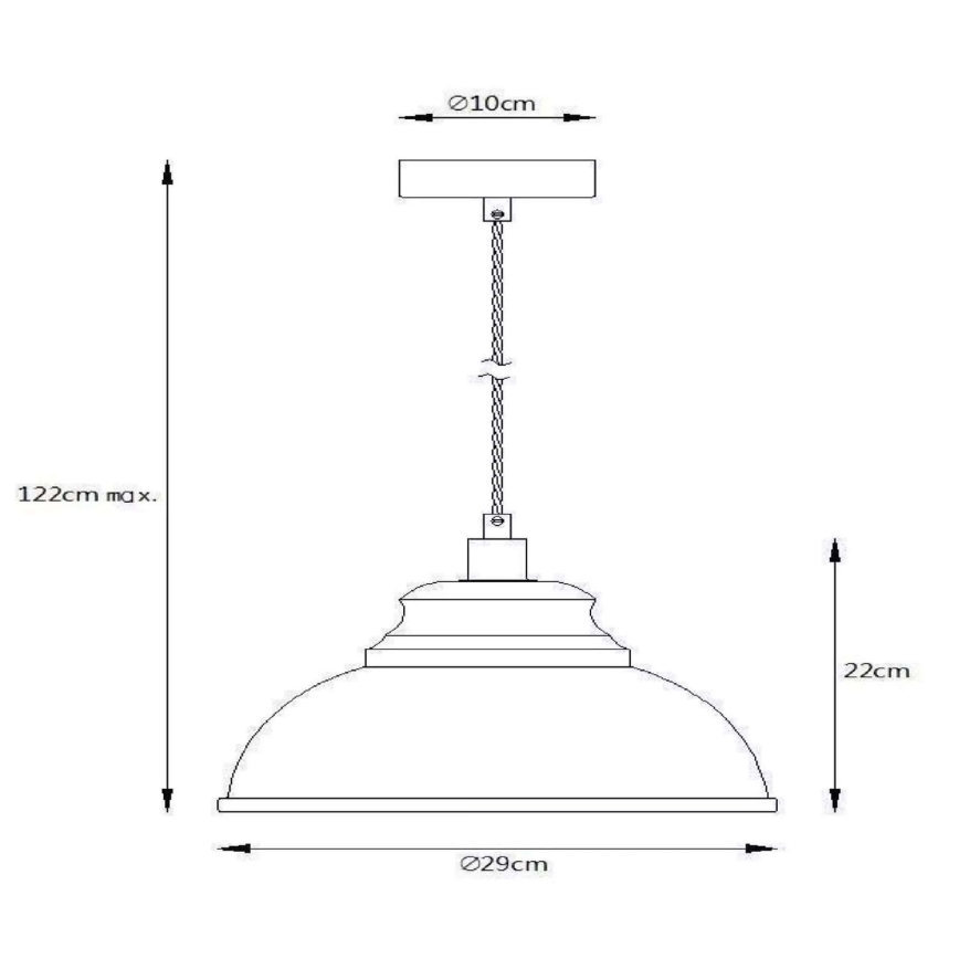 Lucide 34400/29/36 - Hängeleuchte ISLA 1xE14/40W/230V grau