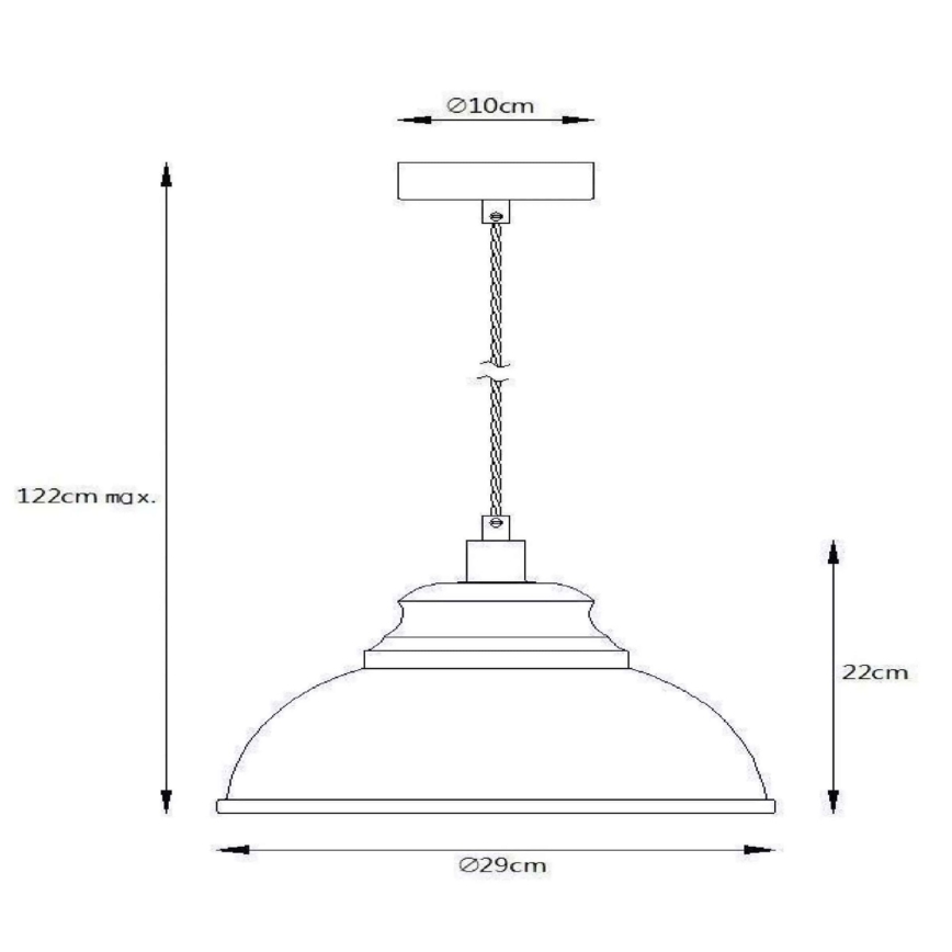 Lucide 34400/29/38 - Hängeleuchte ISLA 1xE14/40W/230V Cremefarbe