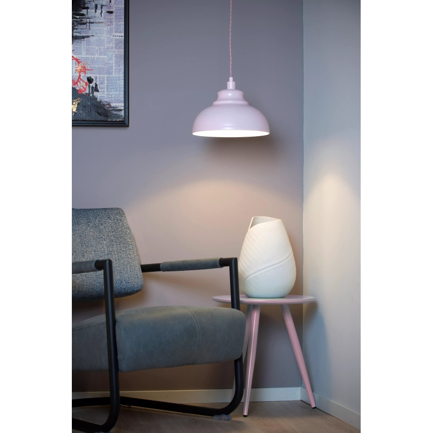 Lucide 34400/29/66 - Lampada a sospensione ISLA 1xE14/40W/230V rosa