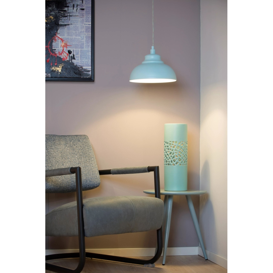 Lucide 34400/29/68 - Hängeleuchte ISLA 1xE14/40W/230V blau
