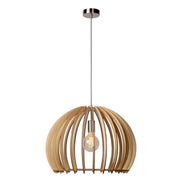 Lucide 34424/50/76 - Lampada a sospensione BOUNDE 1xE27/60W/230V beige 50 cm
