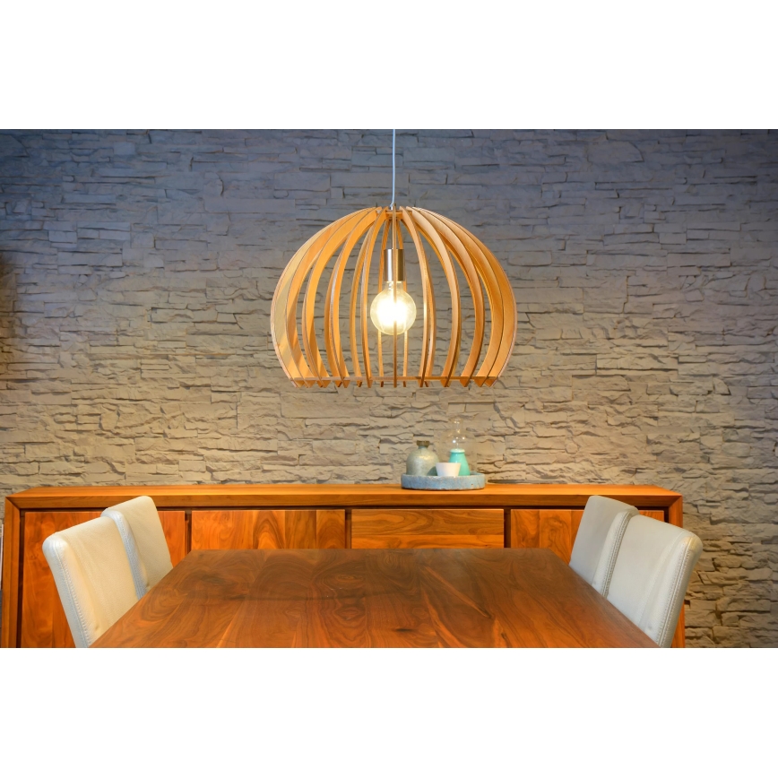 Lucide 34424/50/76 - Lampada a sospensione BOUNDE 1xE27/60W/230V beige 50 cm