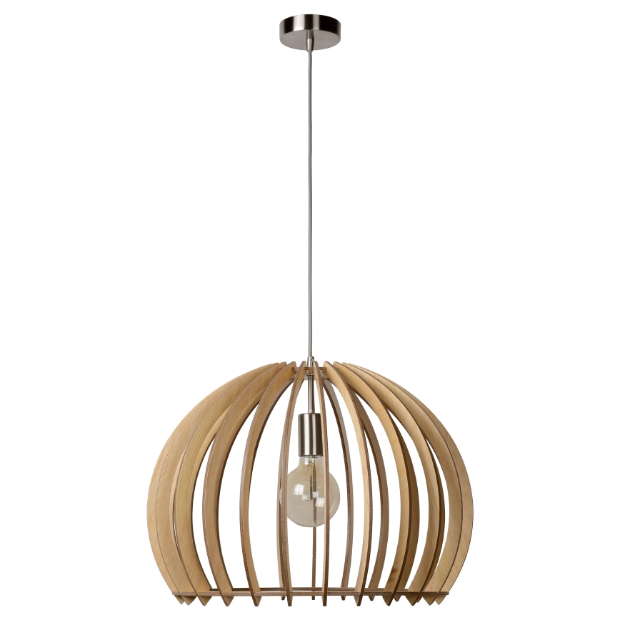Lucide 34424/50/76 - Lampada a sospensione BOUNDE 1xE27/60W/230V beige 50 cm