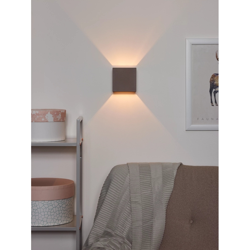 Lucide 35208/01/41 - Wandleuchte GIPSY 1xG9/25W/230V grau