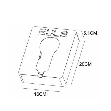 Lucide 35212/01/41 - Applique DWIGHT 1xE27/25W/230V