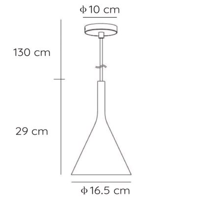 Lucide 35406/16/31 - Pendelleuchte GIPSY 1xE27/40W/230V weiß