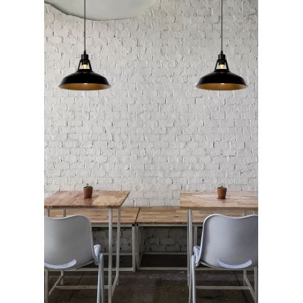 Lucide 43401/31/30 - Hängeleuchte BRASSY-BIS 1xE27/60W/230V schwarz