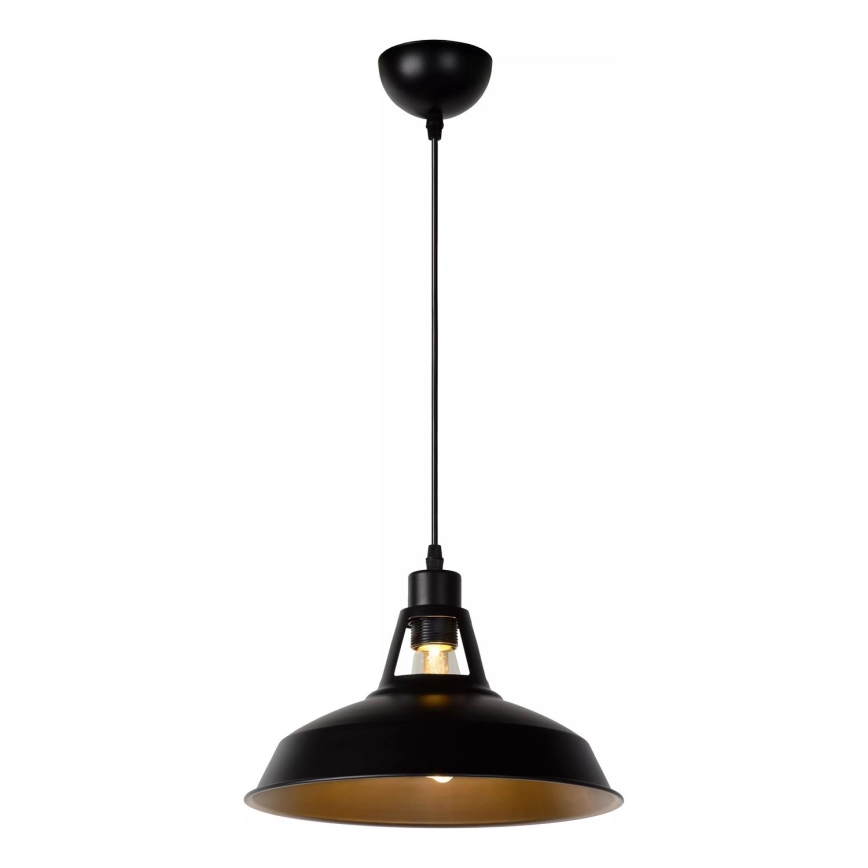 Lucide 43401/31/30 - Lampada a sospensione BRASSY-BIS 1xE27/60W/230V nero