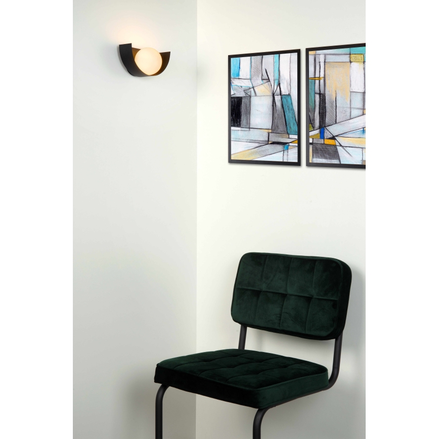 Lucide 45201/01/30 - Applique murale BENNI 1xG9/28W/230V noir