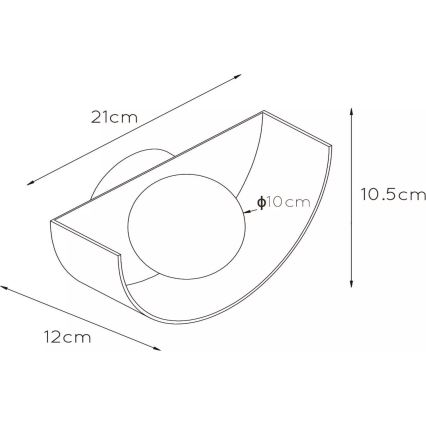 Lucide 45201/01/33 - Applique murale BENNI 1xG9/28W/230V vert