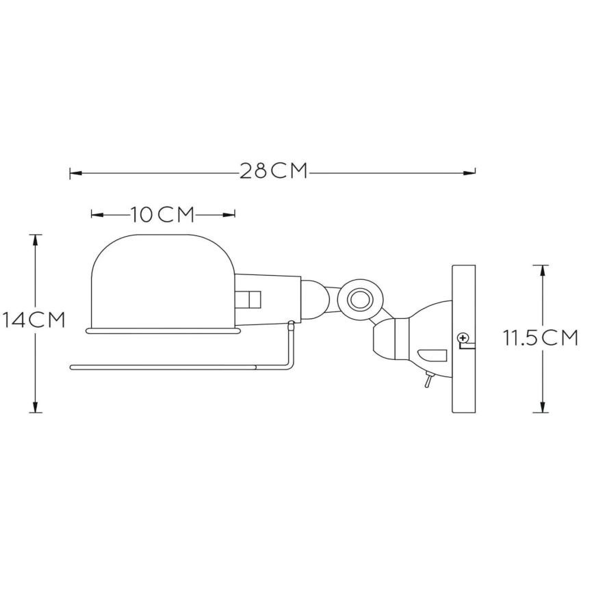 Lucide 45252/01/97 - Applique murale HONORE 1xE14/25W/230V/230V