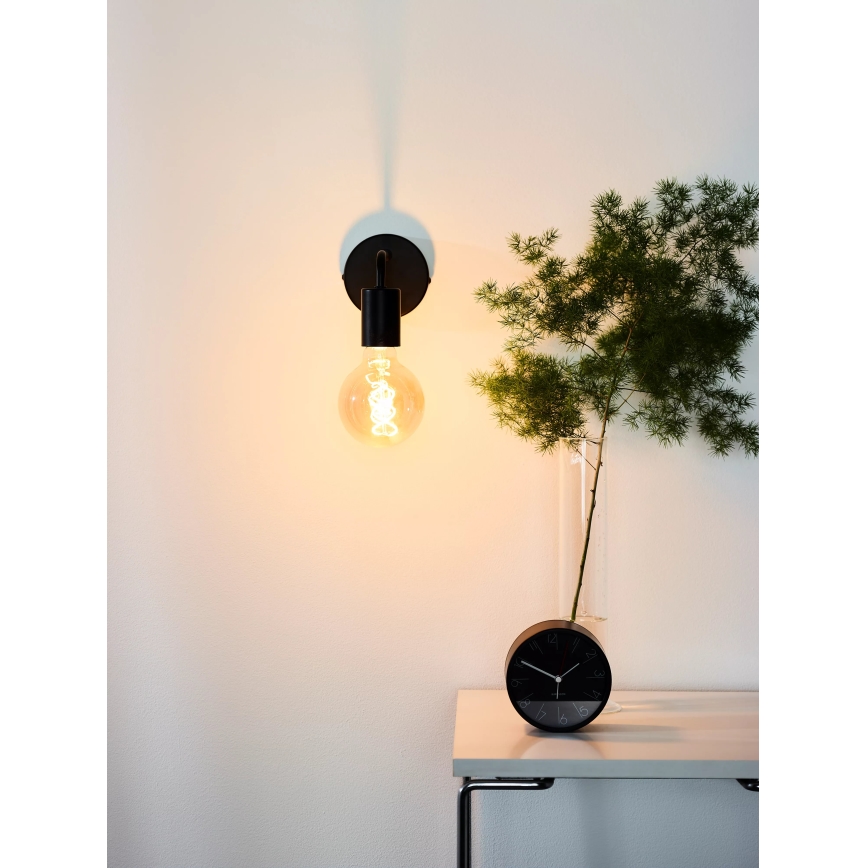 Lucide 45265/01/30 - Wandleuchte SCOTT 1xE27/40W/230V schwarz