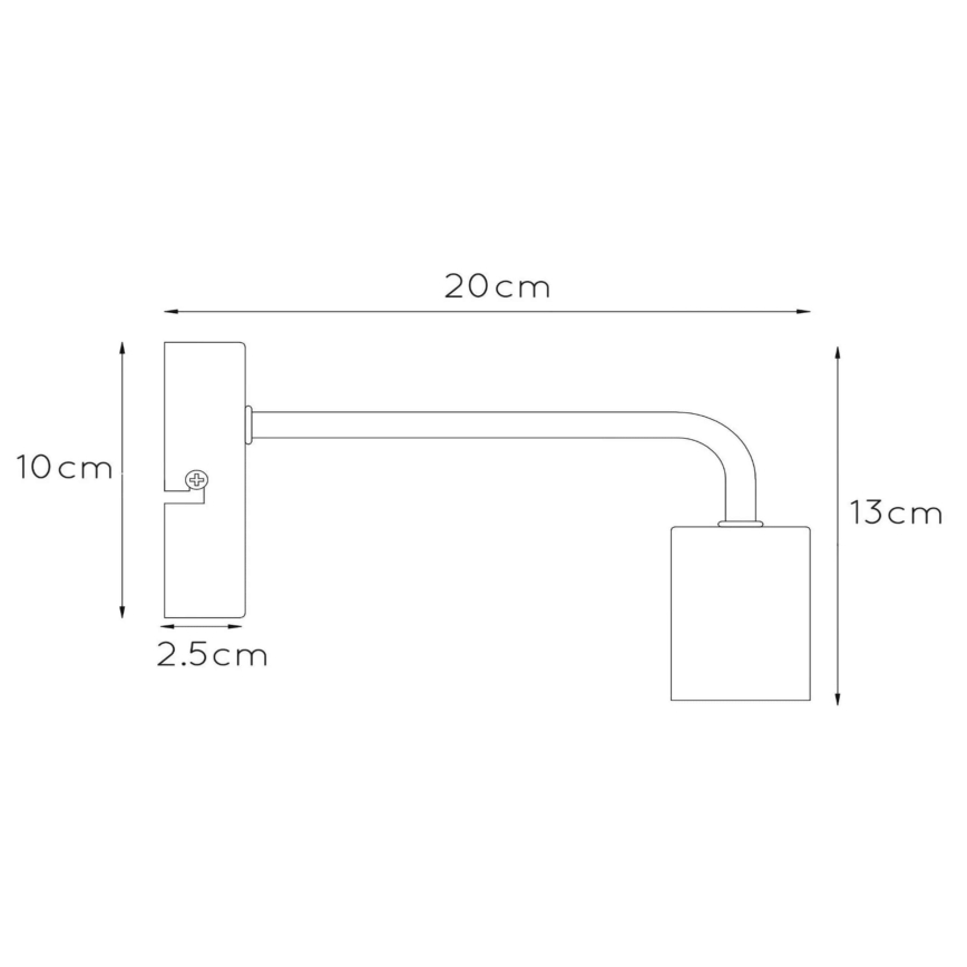 Lucide 45265/01/31 - Wandbeleuchtung SCOTT 1xE27/40W/230V weiß