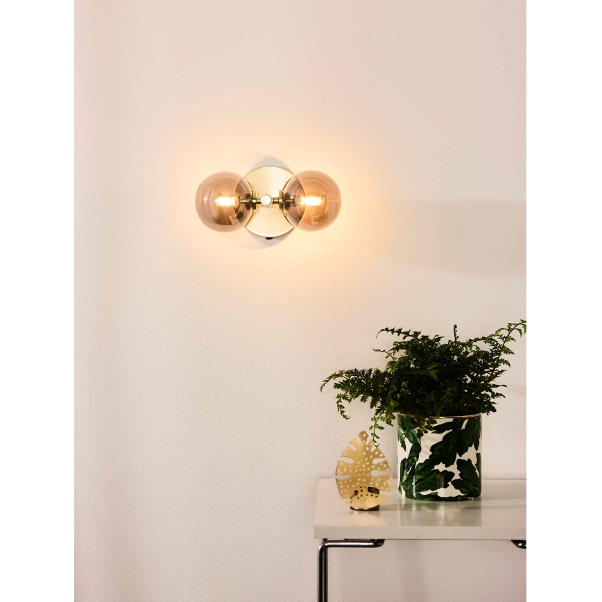 Lucide 45274/02/02 - Wandleuchte TYCHO 2xG9/28W/230V golden