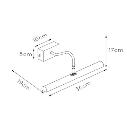 Lucide 45299/02/02 - Applique pour tableau VINZ 2xG9/28W/230V doré