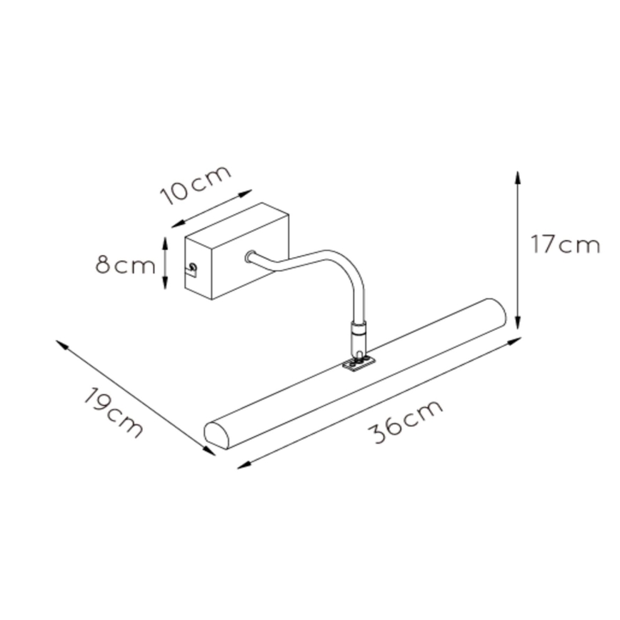 Lucide 45299/02/02 - Applique pour tableau VINZ 2xG9/28W/230V doré