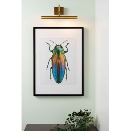 Lucide 45299/02/02 - Lampada da quadro VINZ 2xG9/28W/230V oro