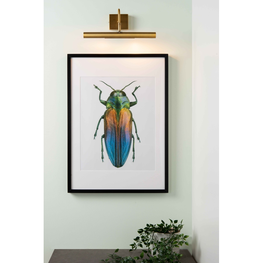 Lucide 45299/02/02 - Lampada da quadro VINZ 2xG9/28W/230V oro