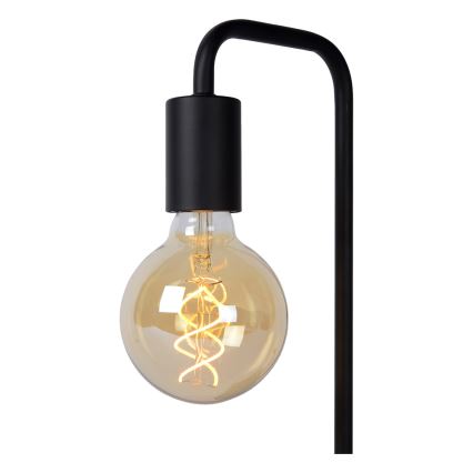 Lucide 45565/01/30 - Lampada da tavolo LORIN 1xE27/40W/230V nera