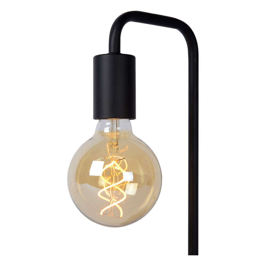 Lucide 45565/01/30 - Lampada da tavolo LORIN 1xE27/40W/230V nera