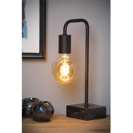 Lucide 45565/01/30 - Tischleuchte LORIN 1xE27/40W/230V schwarz