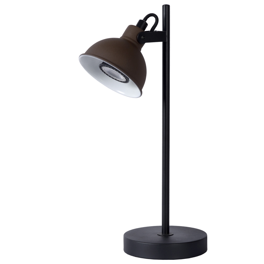 Lucide 45573/01/97 - Lampada da tavolo DAMIAN 1xGU10/35W/230V marrone