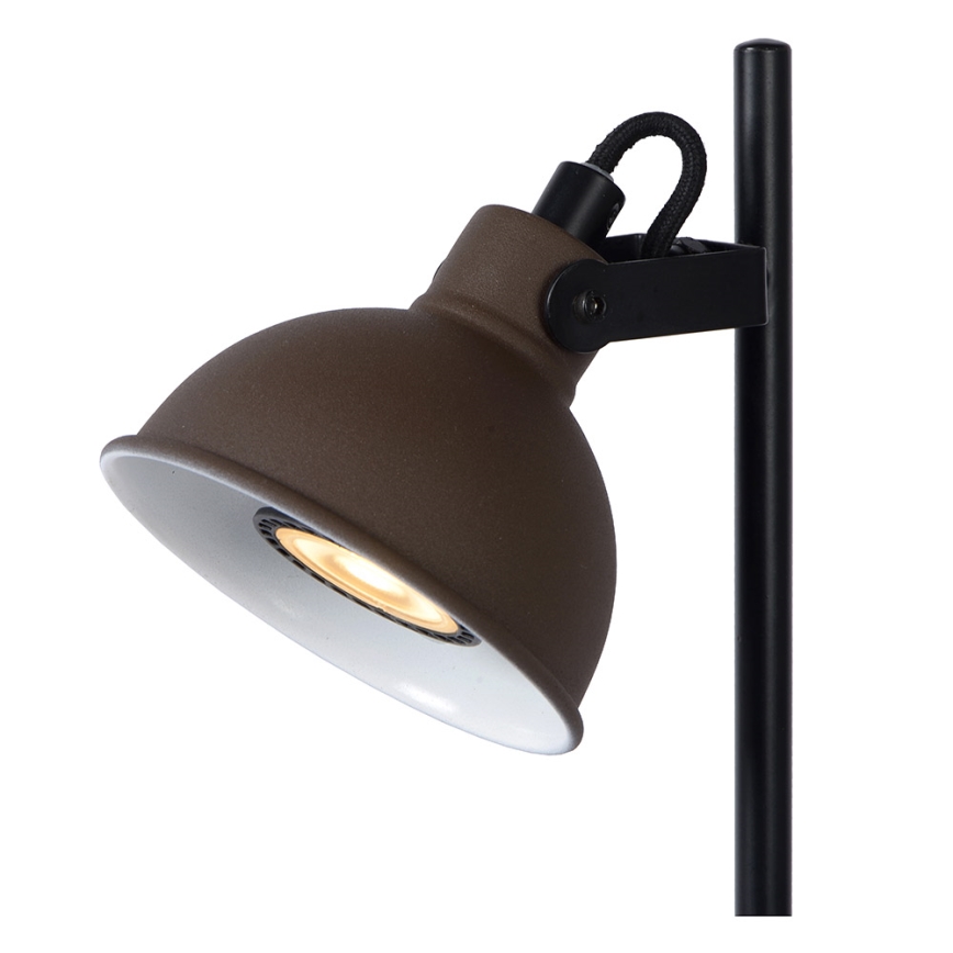 Lucide 45573/01/97 - Lampada da tavolo DAMIAN 1xGU10/35W/230V marrone