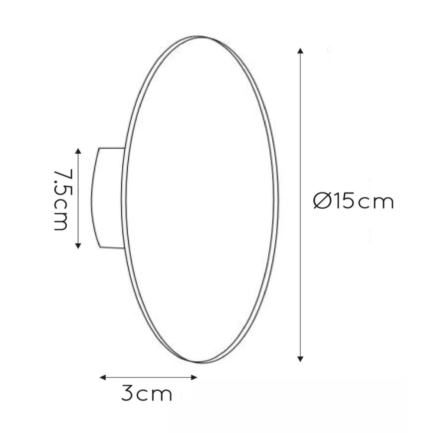 Lucide 46201/06/31 - LED-Wandleuchte EKLYPS LED/7W/230V 15 cm