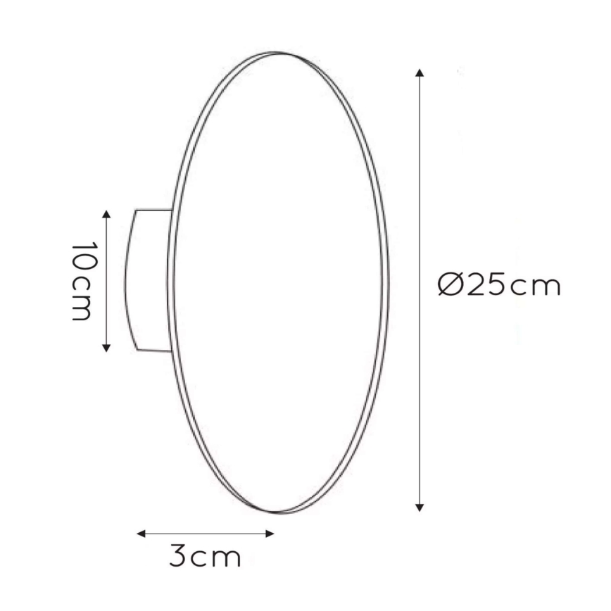 Lucide 46201/08/31 - LED Wandleuchte EKLYPS LED LED/8W/230V 25 cm