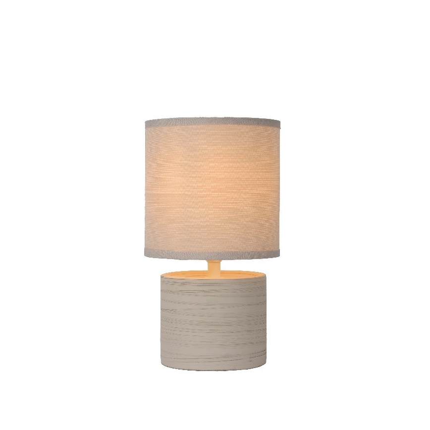 Lucide 47502/81/38 - Lampada da tavolo GREASBY 1xE14/40W/230V crema