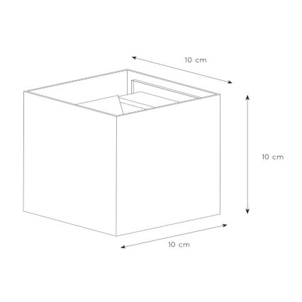 Lucide 69200/06/30 - Applique murale extérieure AXI 2xLED/7W/230V IP54 noir