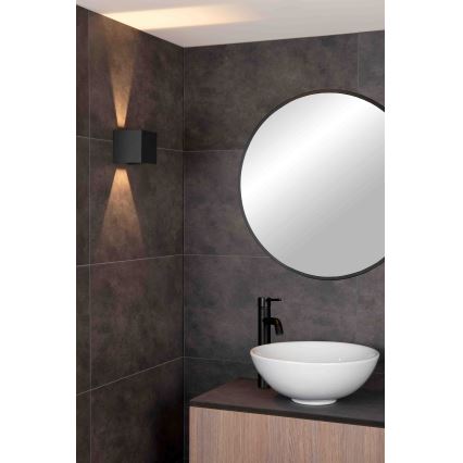 Lucide 69200/06/30 - LED-Wandleuchte für den Außenbereich AXI 2xLED/7W/230V IP54 schwarz