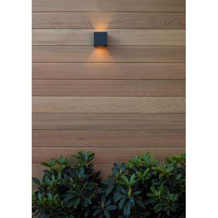 Lucide 69200/06/30 - LED-Wandleuchte für den Außenbereich AXI 2xLED/7W/230V IP54 schwarz