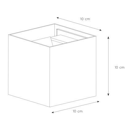Lucide 69200/06/31 - Applique murale extérieure AXI 2xLED/7W/230V IP54 blanc