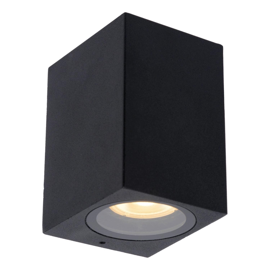 Lucide 69800/01/30 - Outdoor-Wandleuchte ZARO 1xGU10/35W/230V IP44 schwarz