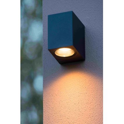 Lucide 69800/01/30 - Outdoor-Wandleuchte ZARO 1xGU10/35W/230V IP44 schwarz
