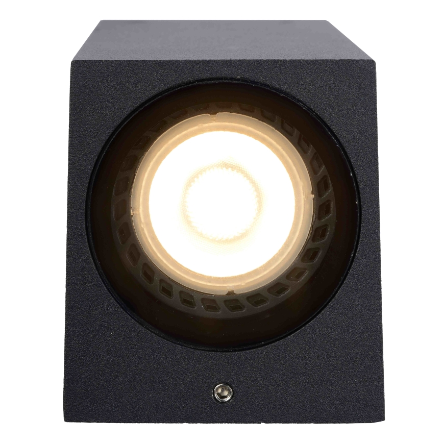 Lucide 69800/01/30 - Outdoor-Wandleuchte ZARO 1xGU10/35W/230V IP44 schwarz