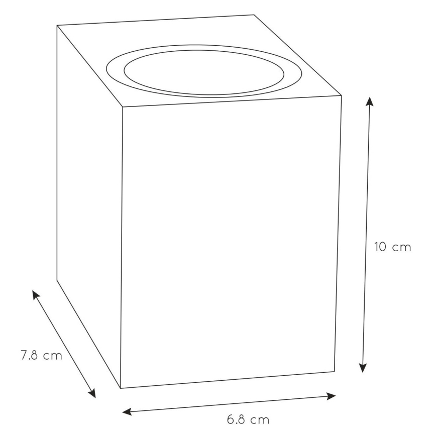 Lucide 69800/01/31 - Außenwandleuchte ZARO 1xGU10/35W/230V IP44 weiß