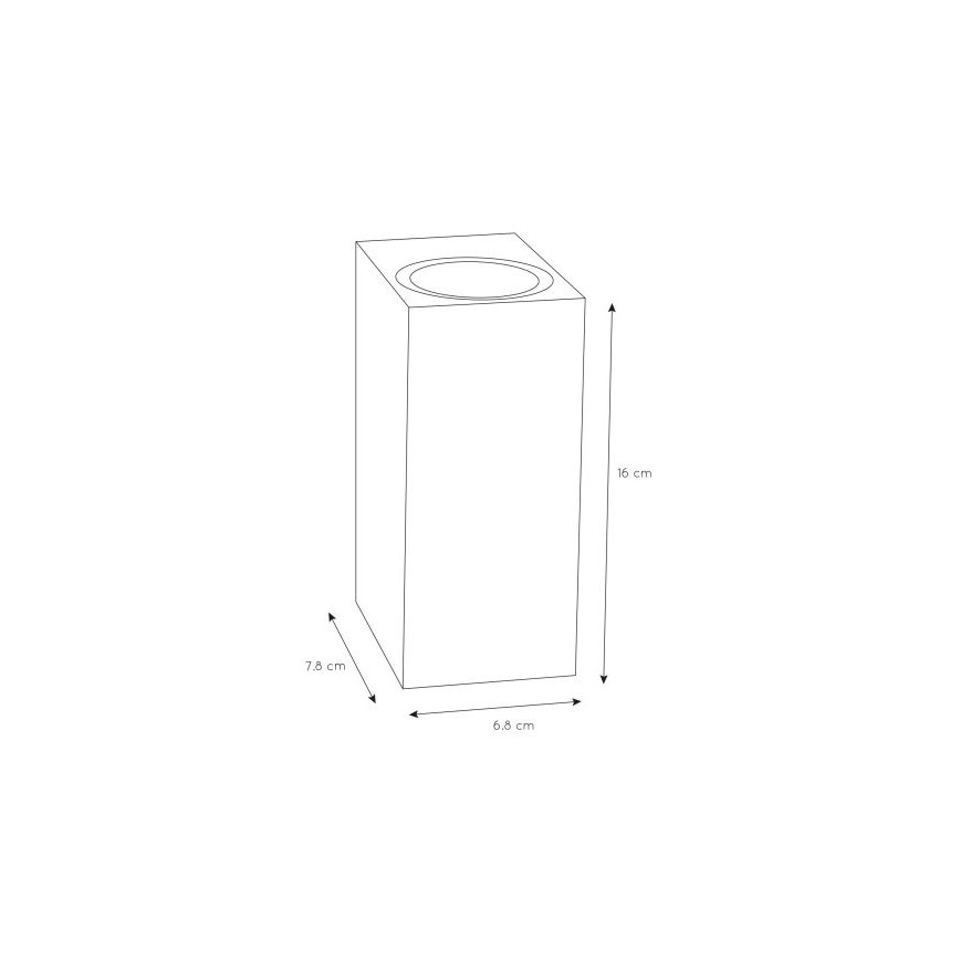 Lucide 69800/02/30 - Applique da esterno ZARO 2xGU10/35W/230V IP44 nera