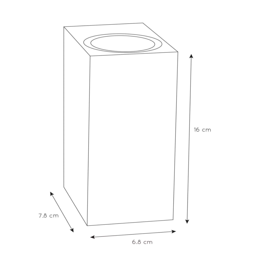Lucide 69800/02/31 - Außenwandbeleuchtung ZARO 2xGU10/35W/230V IP44 weiß