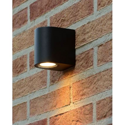 Lucide 69801/01/30 - Applique murale d'extérieur ZARO 1xGU10/35W/230V IP44 noire