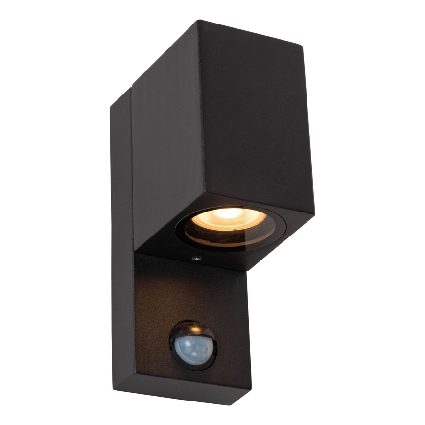 Lucide 69802/01/30 - Lampada da esterno con sensore ZARO 1xGU10/7W/230V IP65 nero