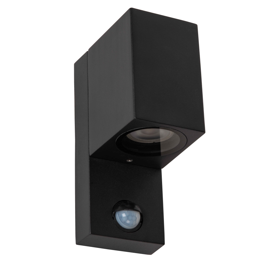 Lucide 69802/01/30 - Outdoor-Leuchte mit Sensor ZARO 1xGU10/7W/230V IP65 schwarz