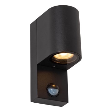Lucide 69803/01/30 - Outdoor-Leuchte mit Sensor ZARO 1xGU10/7W/230V IP65 schwarz