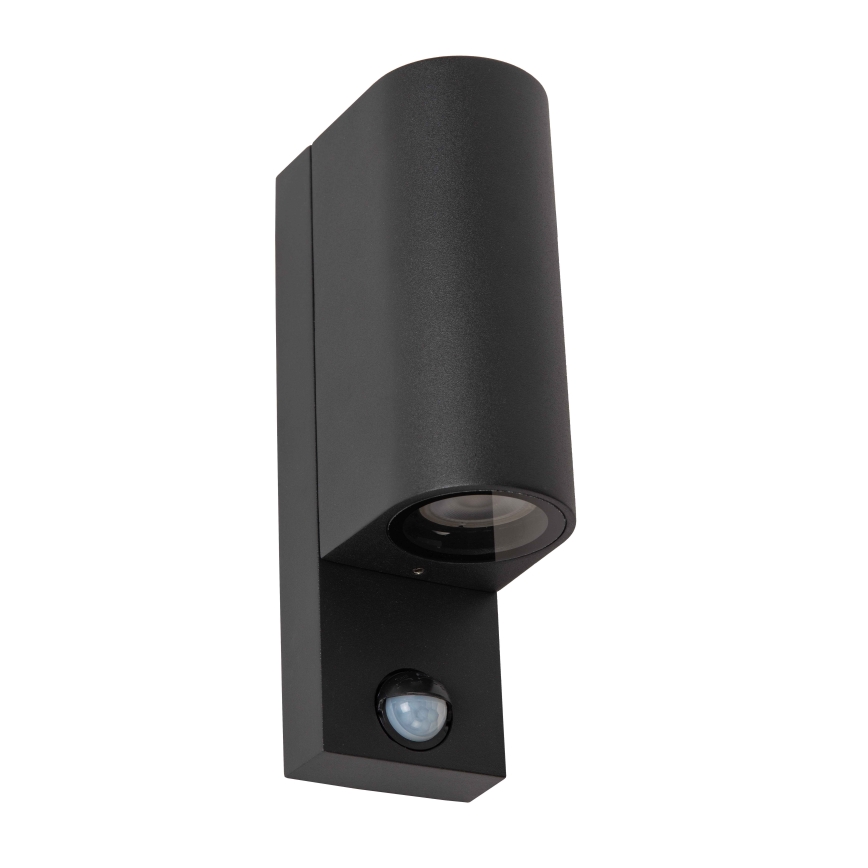 Lucide 69803/02/30 - Outdoor-Leuchte mit Sensor ZARO 2xGU10/7W/230V IP65 schwarz