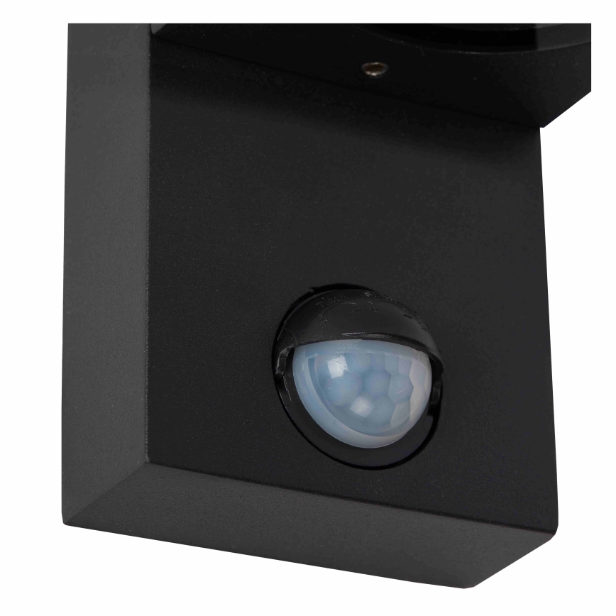 Lucide 69803/02/30 - Outdoor-Leuchte mit Sensor ZARO 2xGU10/7W/230V IP65 schwarz