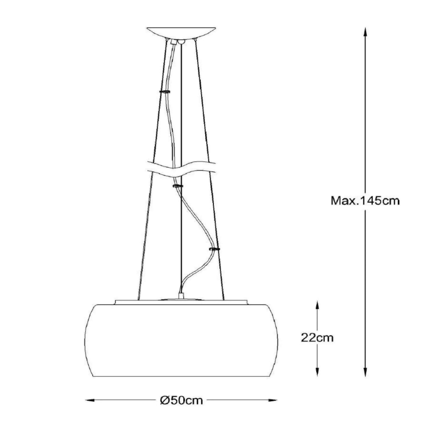 Lucide 70463/06/11 - Lampada a sospensione PEARL 6xG9/28W/230V