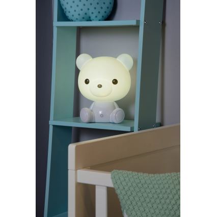 Lucide 71590/03/31 - Lampada LED notturna per bambini DODO LED/3W/230V bianca orso