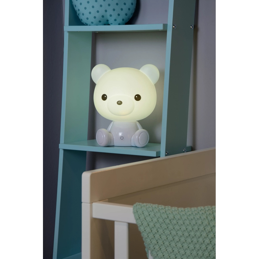 Lucide 71590/03/31 - Lampada LED notturna per bambini DODO LED/3W/230V bianca orso