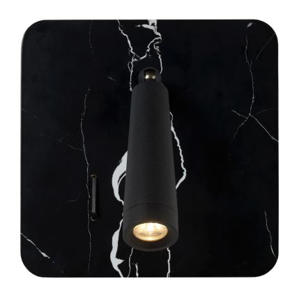 Lucide 77282/03/30 - LED-Wandstrahler OREGON LED/4W/230V USB schwarz